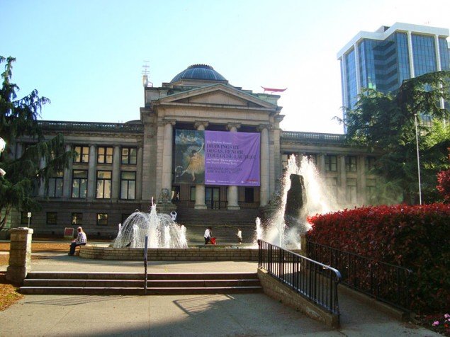 Facade of Vancouver Art Gallery
