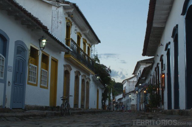 Cobblestones in the evening