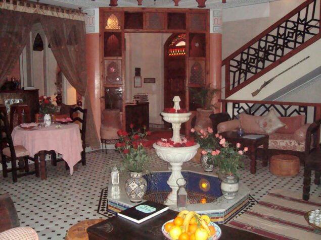 Inside the riad