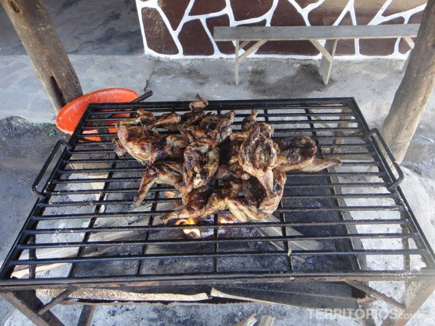 Frango assado típico