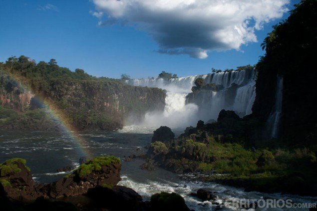 We also bathed in this mist in the middle of the pic, at Salto San Martin