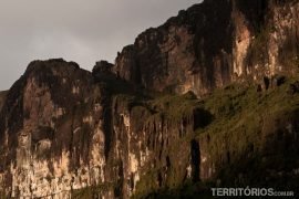 Facing the slope of Mount Roraima